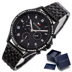 Tommy Hilfiger Ari 1782144 női karóra, fekete acél, 40 mm, kvarc, WR30