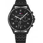 Tommy Hilfiger Ari 1782144 női karóra, fekete acél, 40 mm, kvarc, WR30