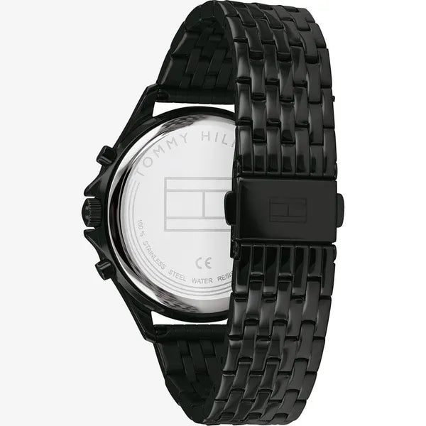 Tommy Hilfiger Ari 1782144 női karóra, fekete acél, 40 mm, kvarc, WR30