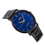 Casio férfi karóra MTP-VT01B-2B, 40 mm, kék számlap, fekete acél, WR30
