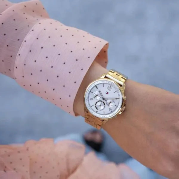 Tommy Hilfiger Harper 1782223 női karóra, arany rozsdamentes acél, 38 mm, WR30