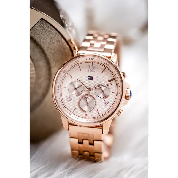 Tommy Hilfiger Harper 1782224 női óra, rozéarany, 38 mm, acél, WR30