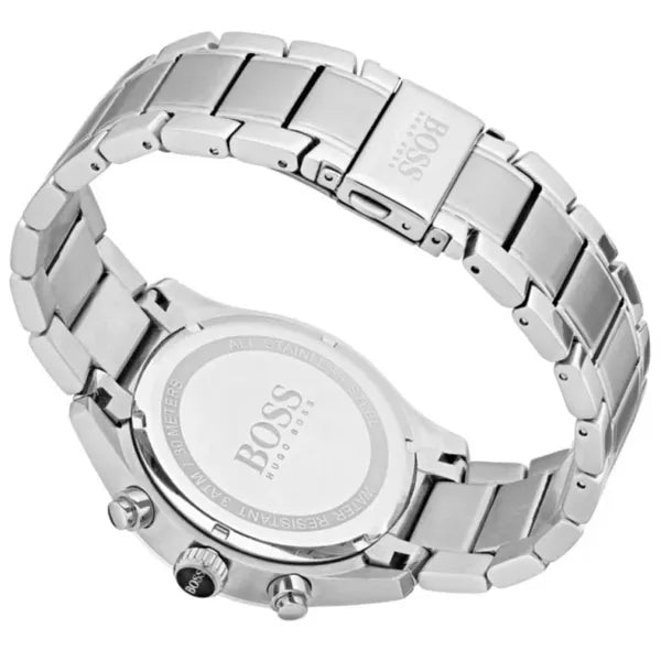 Hugo Boss Grand Prix 1513477 férfi karóra, 46 mm, acél, fekete, kronográf, WR30