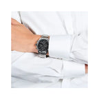 Hugo Boss Grand Prix 1513477 férfi karóra, 46 mm, acél, fekete, kronográf, WR30