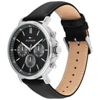 Tommy Hilfiger Tyson 1710586 férfi karóra, 44 mm, fekete bőr, WR50