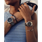 Tommy Hilfiger Monica 1782591 női karóra, kétszínű acél, fekete számlap, 38 mm