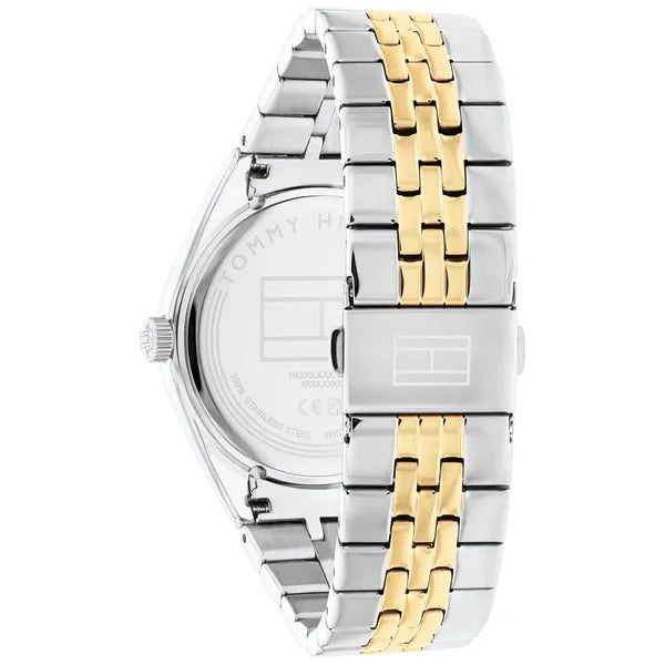 Tommy Hilfiger Monica 1782591 női karóra, kétszínű acél, fekete számlap, 38 mm