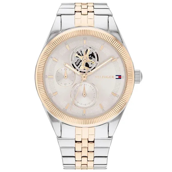 Tommy Hilfiger Monica 1782716 női karóra, acél, ezüst/rózsaarany, 38 mm