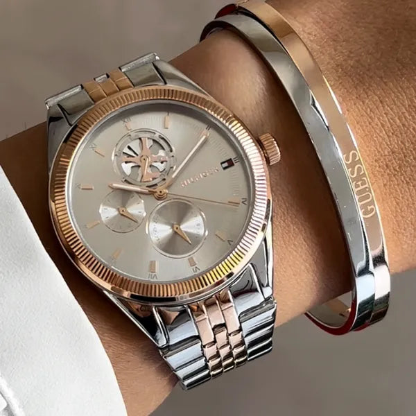 Tommy Hilfiger Monica 1782716 női karóra, acél, ezüst/rózsaarany, 38 mm