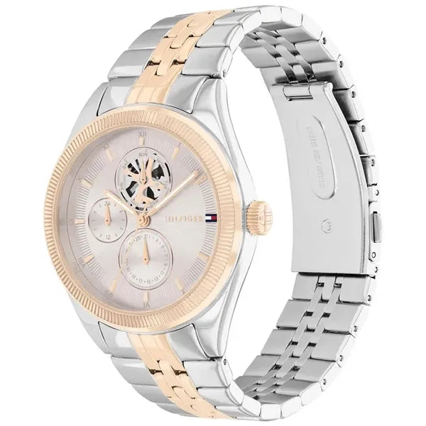 Tommy Hilfiger Monica 1782716 női karóra, acél, ezüst/rózsaarany, 38 mm