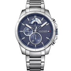 Tommy Hilfiger Decker 1791348 férfi karóra, nemesacél, kék, kvarc, WR50