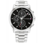 Tommy Hilfiger 1792048 férfi karóra, 46 mm, acél, fekete számlap, 5 ATM