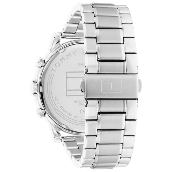 Tommy Hilfiger 1792048 férfi karóra, 46 mm, acél, fekete számlap, 5 ATM