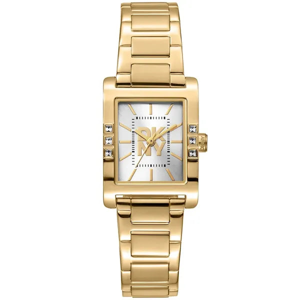 DKNY női karóra DK1L008M0065, arany nemesacél karkötő, 22 mm téglalap, kvarc