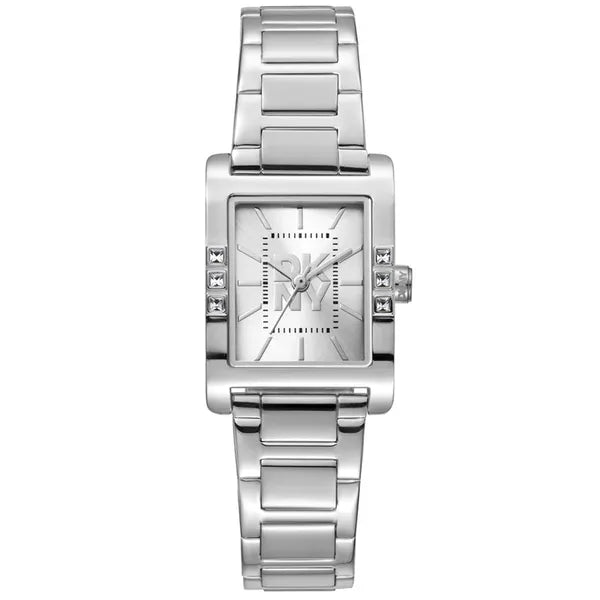 DKNY DK1L008M0045 női karóra, ezüst, téglalap, 22 mm, kvarc, acél