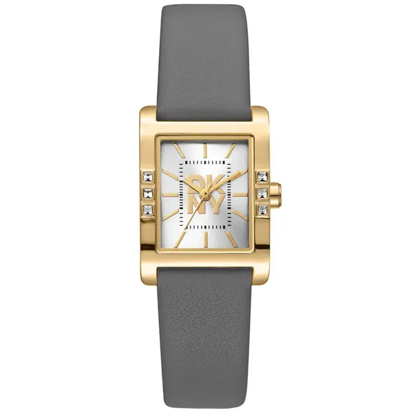 DKNY DK1L008L0025 női karóra, arany téglalap tok, bőr szíj, kvarc, WR30