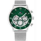 Tommy Hilfiger 1710567 Legend férfi karóra, 44 mm, acél, zöld számlap, WR50