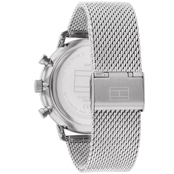 Tommy Hilfiger 1710567 Legend férfi karóra, 44 mm, acél, zöld számlap, WR50