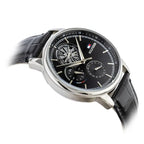 Tommy Hilfiger 1710605 férfi karóra, fekete bőr szíj, 44 mm, 5 ATM, doboz