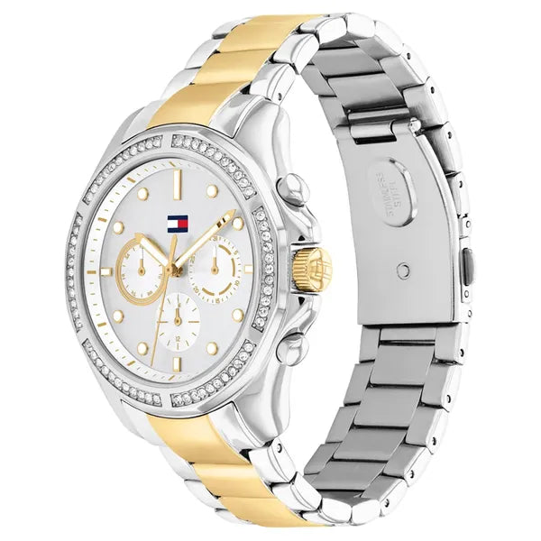Tommy Hilfiger női karóra Brooklyn 1782615, acél, arany/ezüst, 41 mm