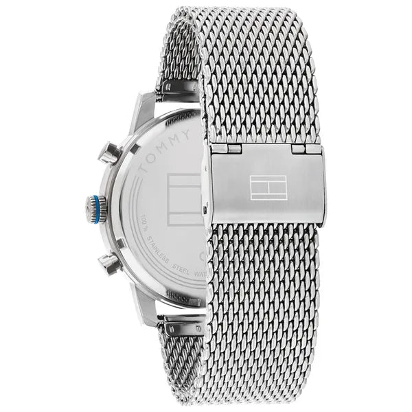 Tommy Hilfiger Sullivan férfi karóra 1791881, ezüst-kék, 44 mm, WR50