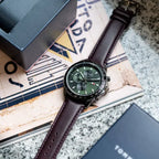 Tommy Hilfiger férfi karóra 1792017 Miles, 44 mm, zöld, barna bőr, WR50