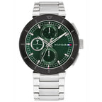 Tommy Hilfiger Lorenzo 1792117 férfi karóra, acél, zöld, 44 mm, 5 ATM
