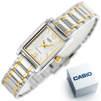 Casio női karóra LTP-1235SG-7ADF, téglalap tok, kvarc, acél, ezüst‑arany