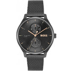 Hugo Boss Tyler 1514105 férfi karóra, fekete acél, 43 mm, WR50