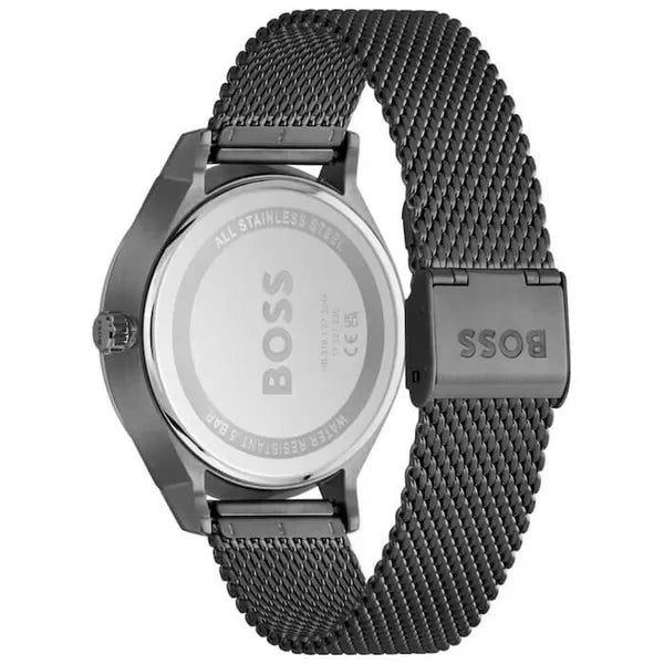 Hugo Boss Tyler 1514105 férfi karóra, fekete acél, 43 mm, WR50