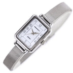 Perfect F112S-03 női karóra, ezüst, téglalap, Miyota, 34 mm, dobozzal