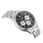 Casio MTP-E515D-1A férfi kronográf karóra, acél szíj, grafit számlap, WR50