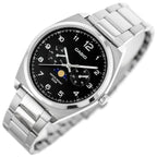 Casio MTP-M300D-1A férfi karóra, fekete számlap, acél szíj, WR50, 40 mm
