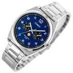 Casio MTP-M300D-2A férfi karóra, acél szíj, kék számlap, 40 mm, WR50