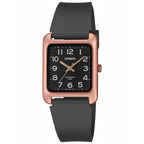 Casio MTP-B175-5B uniszex óra, téglalap tok, rózsaarany, WR50, fekete