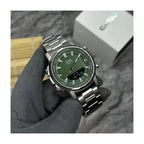Casio AMW-880D-3A férfi karóra, zöld számlap, acél szíj, WR50