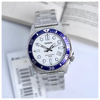 Casio MTD-135D-7A férfi karóra, 44 mm, fehér számlap, acél, WR50, dátum