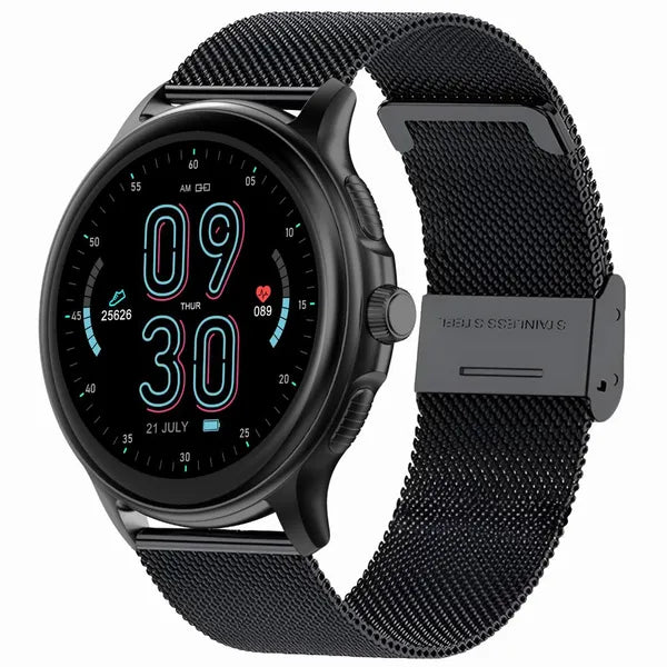 Gravity GT12-2 okosóra, AMOLED 1,43'', Bluetooth 5.2, hívás, IP68 – fekete