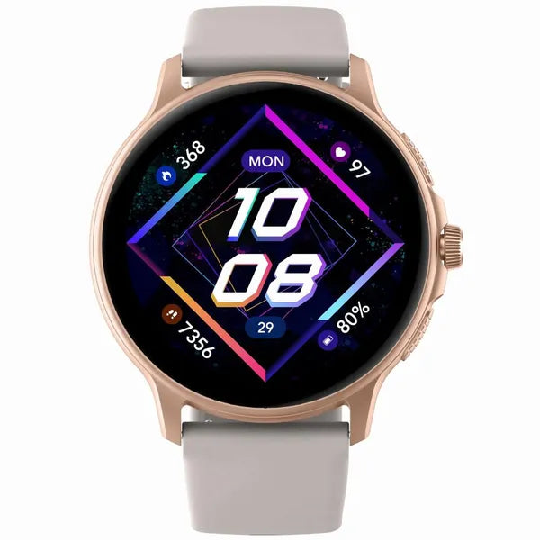 Gravity GT12-5 okosóra 1,43'' AMOLED, Bluetooth 5.2, IP68, rózsaarany