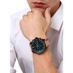 Diesel Mega Chief DZ4476 férfi kronográf karóra, 51 mm, bőr szíj, WR100