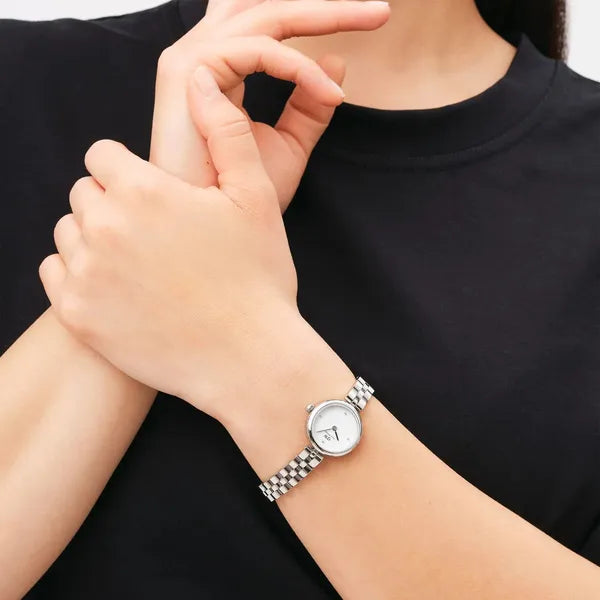 Daniel Wellington Elan Lumine női karóra, ezüst, 22 mm, acél, 3 ATM, DW00100716