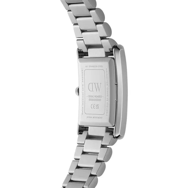Daniel Wellington Bound 3-Link DW00100700 női kvarc karóra ezüst, téglalap, acél
