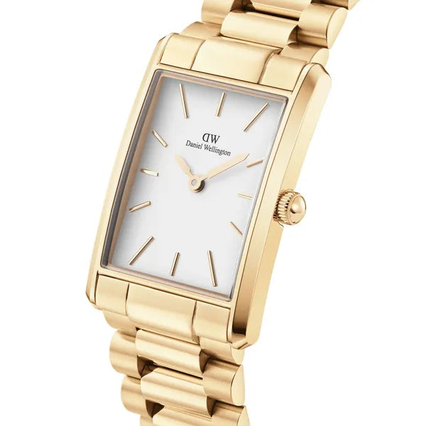 Daniel Wellington női karóra, 24 mm, arany acél, téglalap, DW00100703