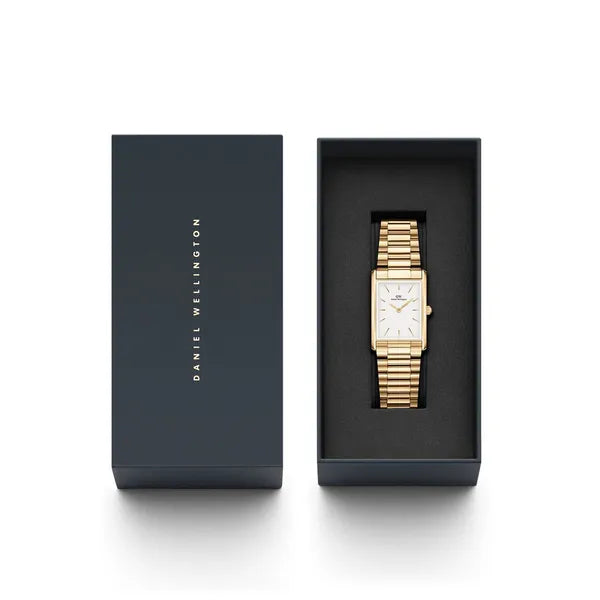 Daniel Wellington női karóra, 24 mm, arany acél, téglalap, DW00100703