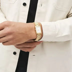 Daniel Wellington női karóra, 24 mm, arany acél, téglalap, DW00100703