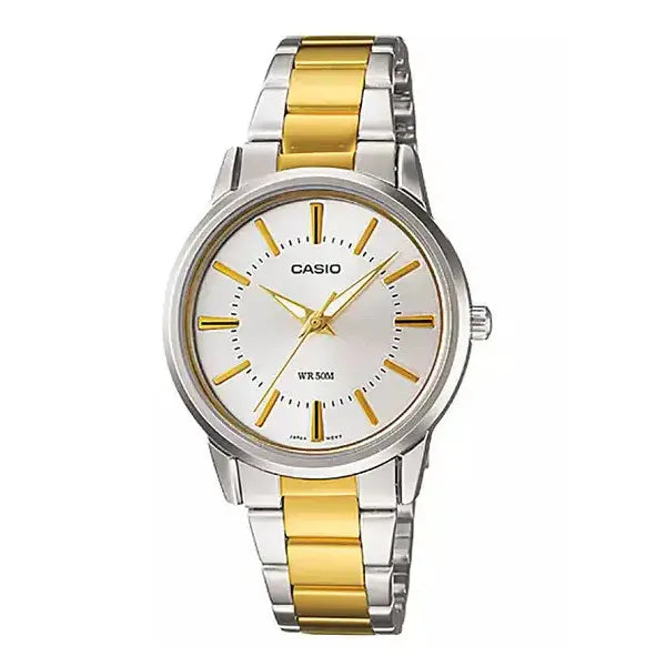 Casio LTP-1303SG-7A női karóra, 30 mm, kvarc, két tónusú acél, WR50