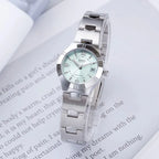 Casio női karóra LTP-1241D-2A, kék számlap, acél szíj, WR30, 25mm, díszdoboz