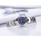 Casio női karóra LTP-1241D-2A2, 25 mm, acél szíj, kék számlap, dátum, WR30