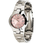 Casio LTP-1241D-4A női karóra, acél szíj, rózsaszín számlap, 25 mm, dátum, WR30