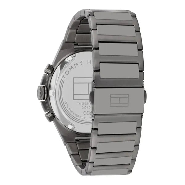 Tommy Hilfiger Dexter 1792089 férfi karóra, grafitszürke acél, kék számlap, WR50